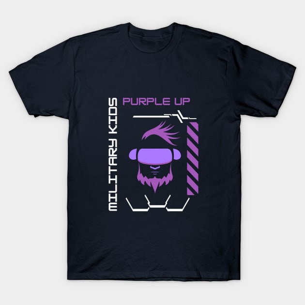 purple up for military kids T-Shirt by Pop on Elegance